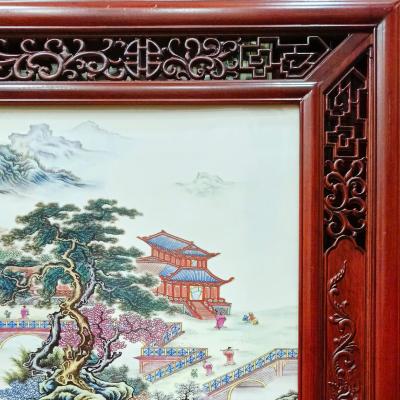 tranh sứ sơn thuỷ, gốm sứ trung quốc cao cấp